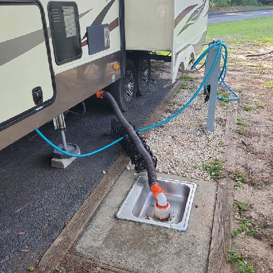 Paved Full Hookup Sites at Rocking R's RV Ranch Paved Full Hookup Sites at Rocking R's RV Ranch